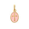 GIGICLOZEAU Resin Cross Pendant - Baby Pink - Thumbnail 1