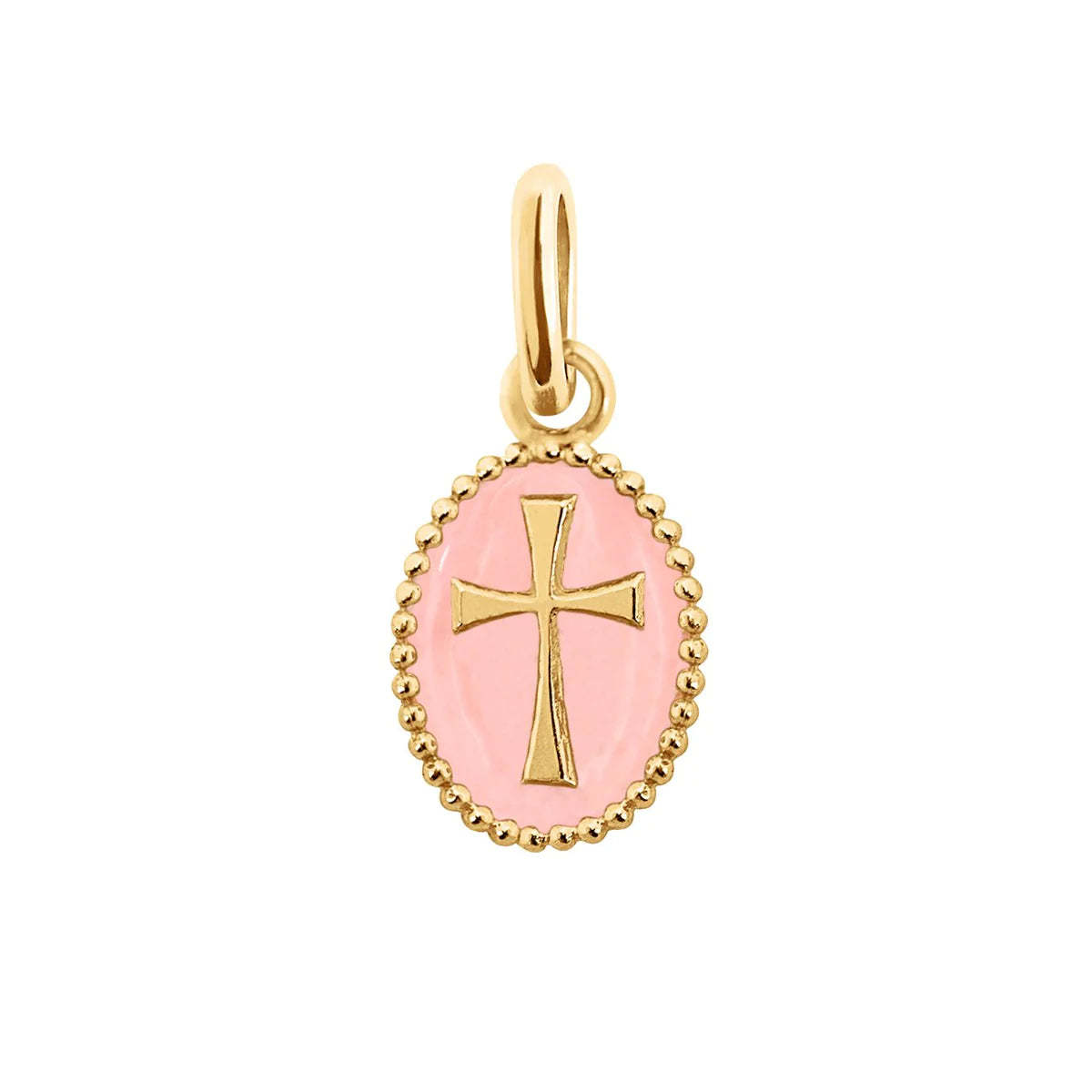 GIGICLOZEAU Resin Cross Pendant - Baby Pink - Image 1 of 1