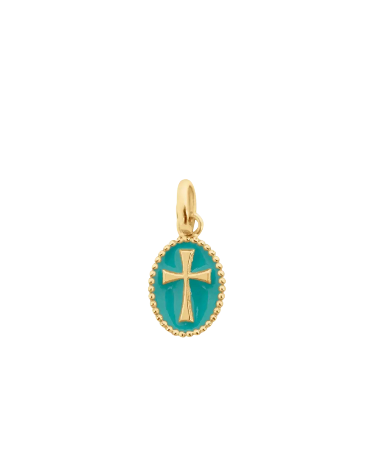 GIGICLOZEAU Resin Cross Pendant - Turquoise Green - Image 1 of 1