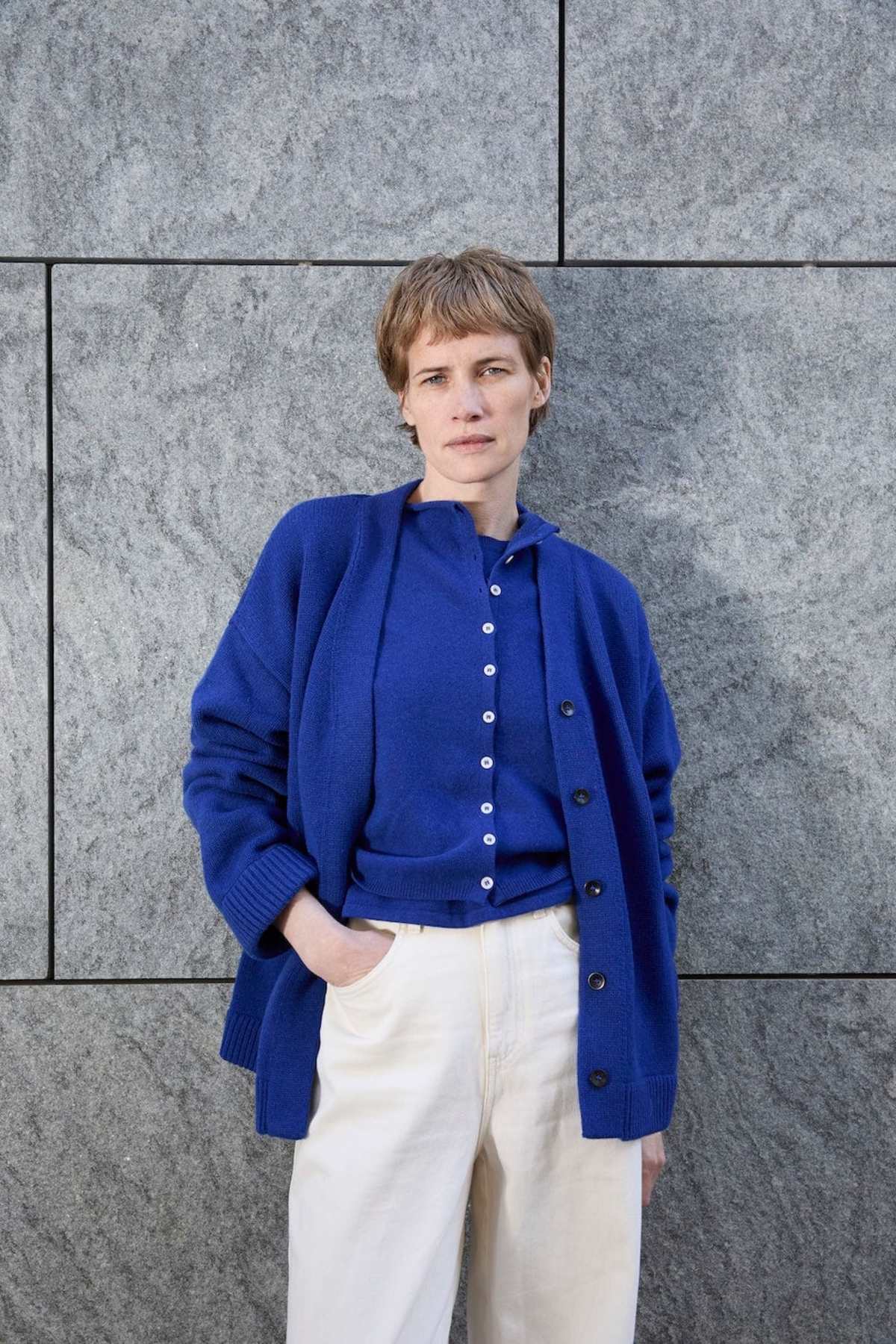 James Street Co. Oversized Wool Cardigan - Image 2 of 4