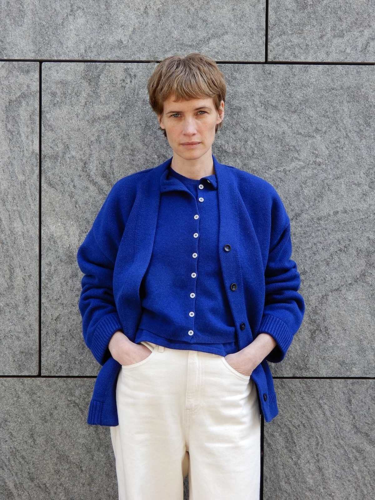 James Street Co. Oversized Wool Cardigan - Image 3 of 4