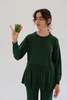 Beklina Merino Fattoria Pullover - Conifer - Thumbnail 3