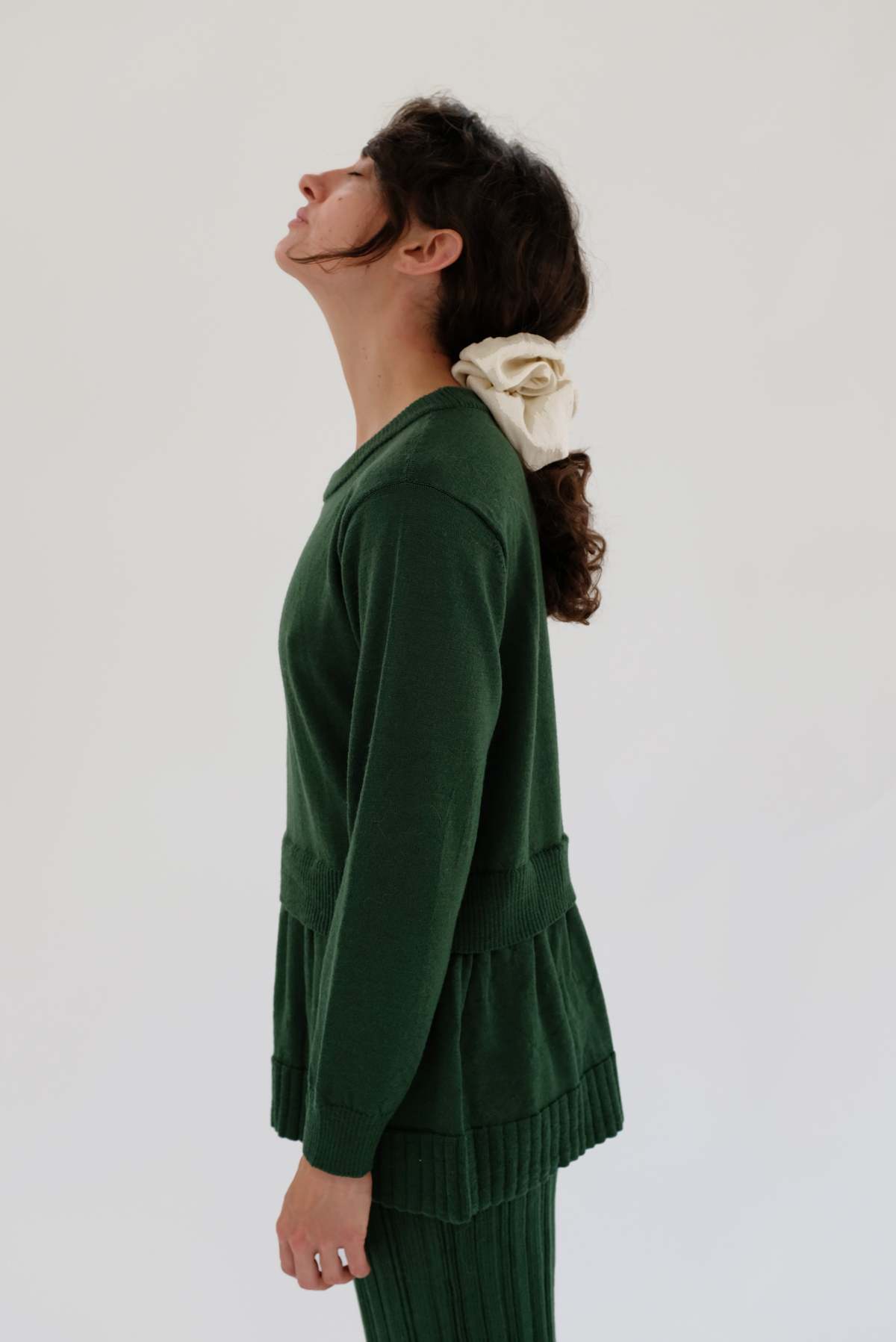 Beklina Merino Fattoria Pullover - Conifer - Image 4 of 8