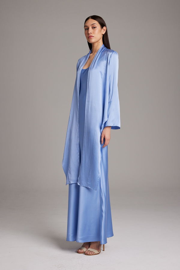 VOZ Featherlight Wrap Blouse - Periwinkle