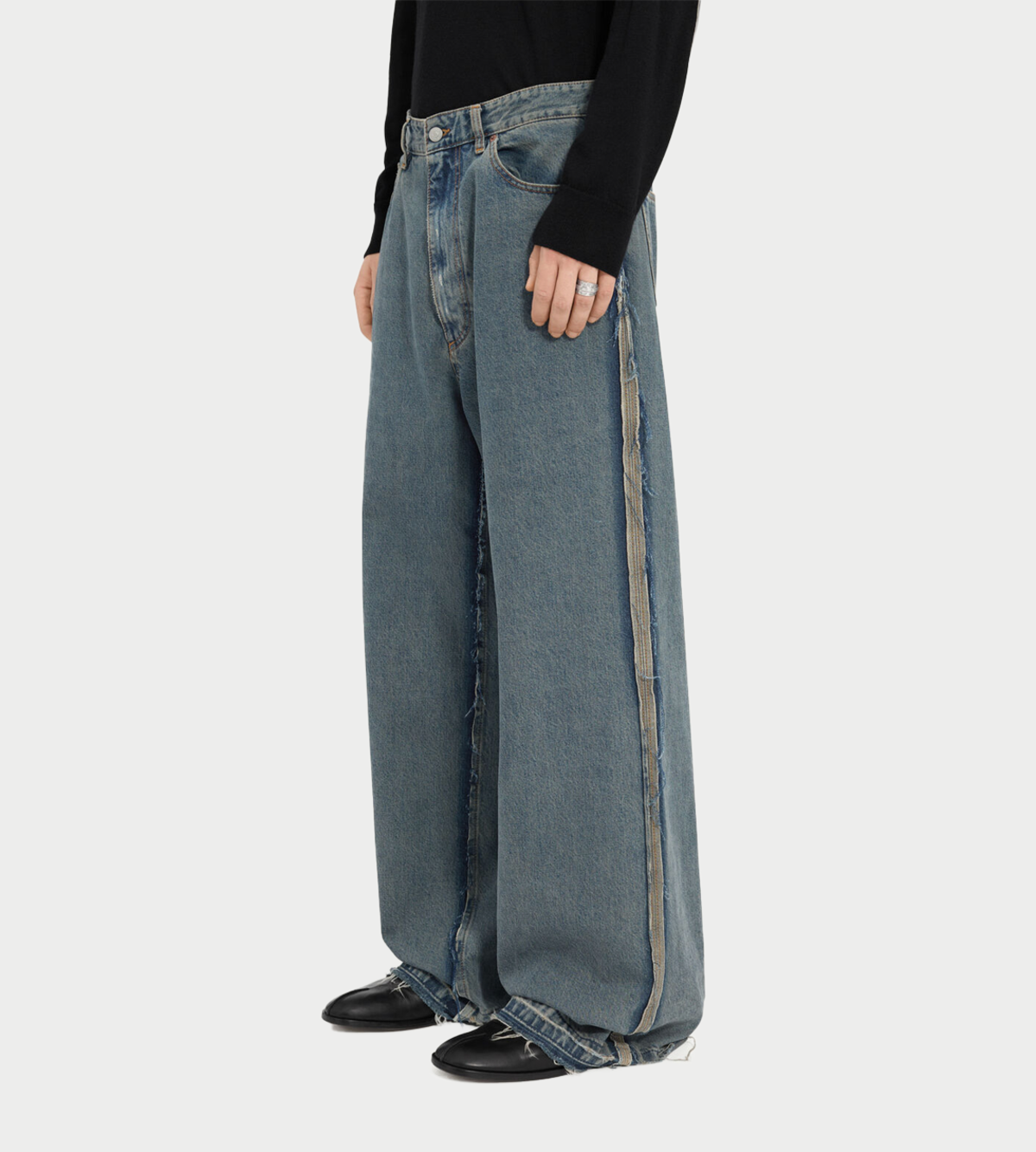 MM6 Maison Margiela Exposed Seam Jeans - Image 3 of 6