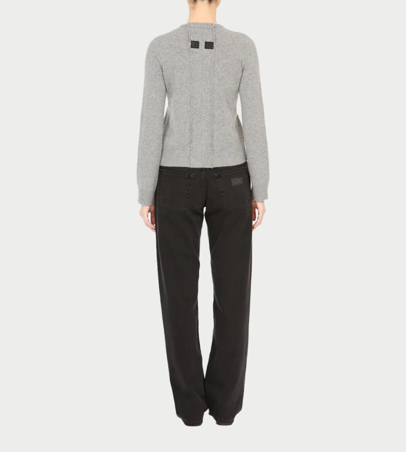 MM6 Maison Margiela Fitted Cardigan - Grey