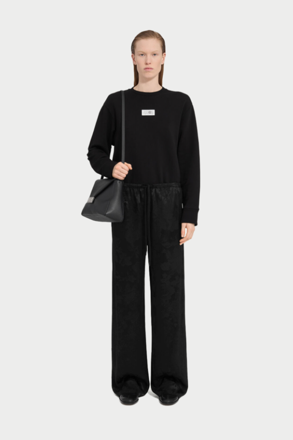 MM6 Maison Margiela Jacquard Trousers - Black