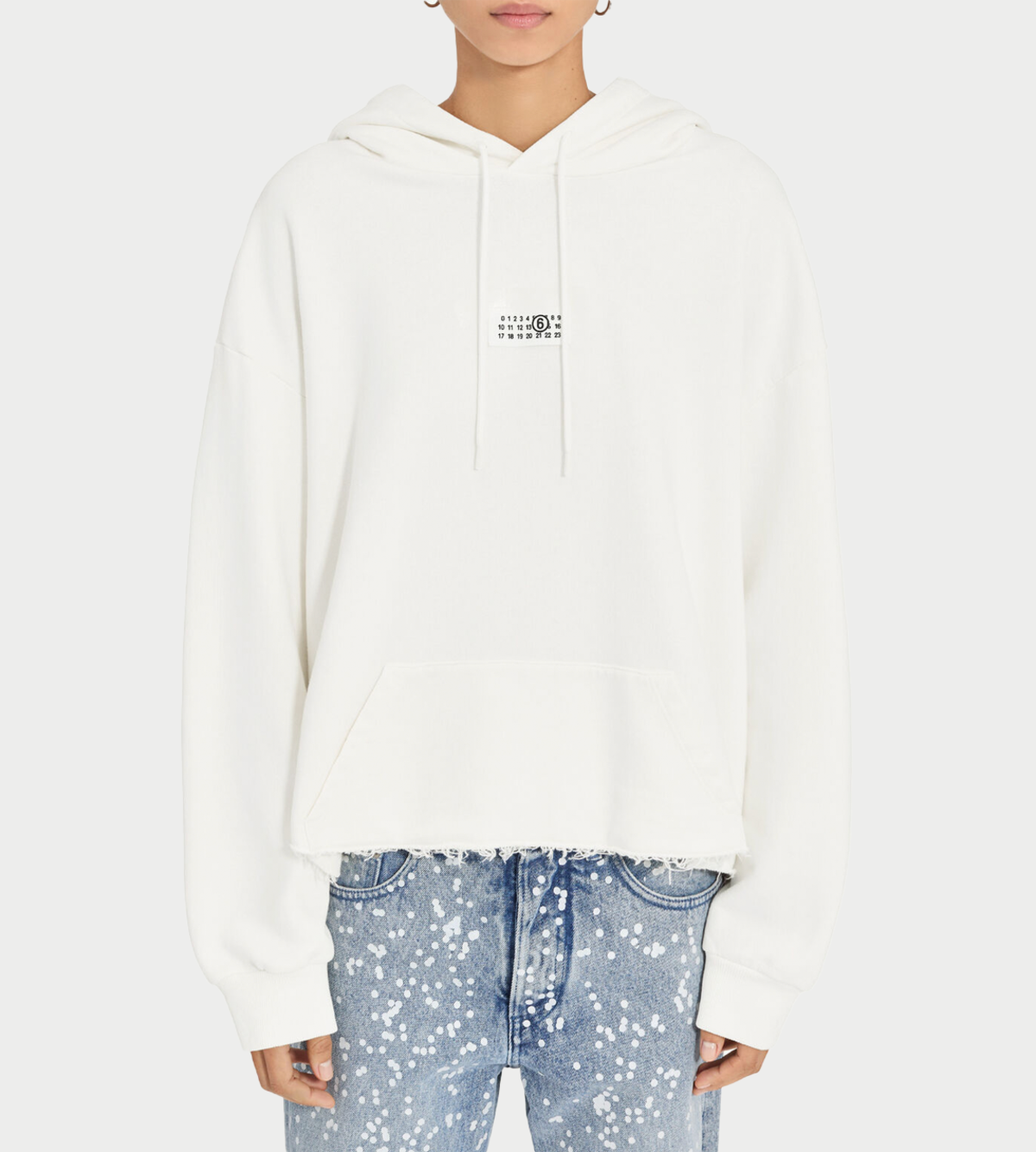MM6 Maison Margiela Motif Unbrushed Hoodie - Image 5 of 5