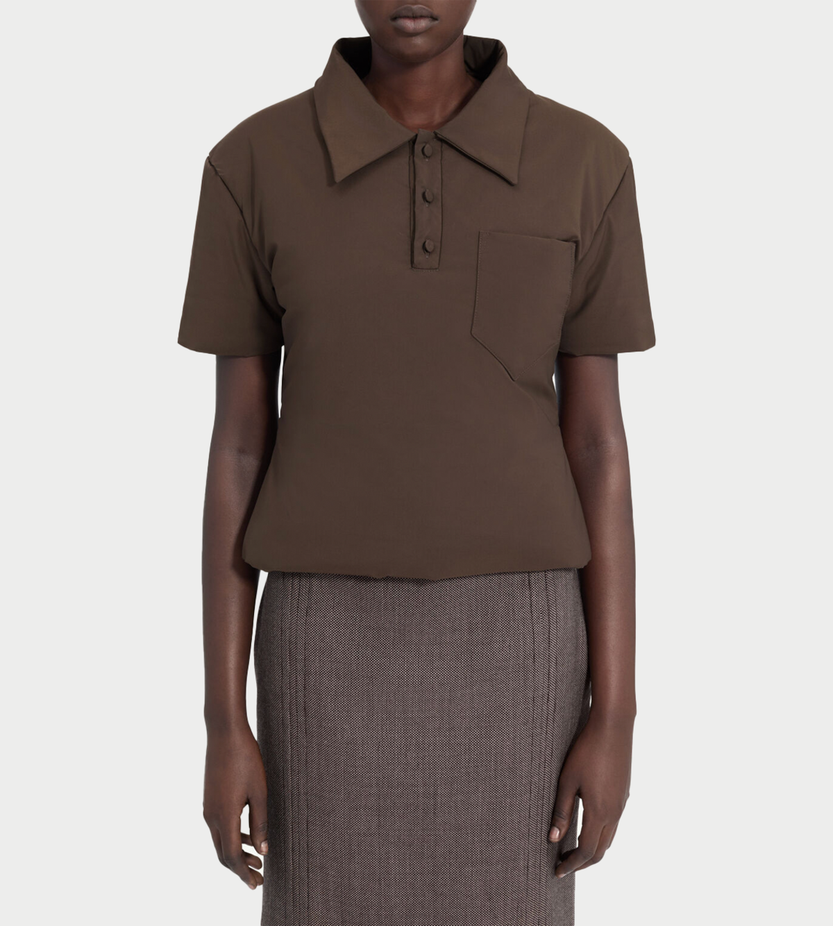 MM6 Maison Margiela Padded Polo Top - Image 3 of 5