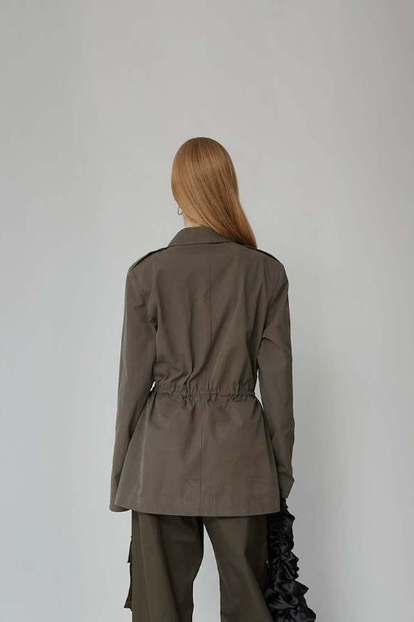 Opera Sport Maud Cargo Jacket - Brown