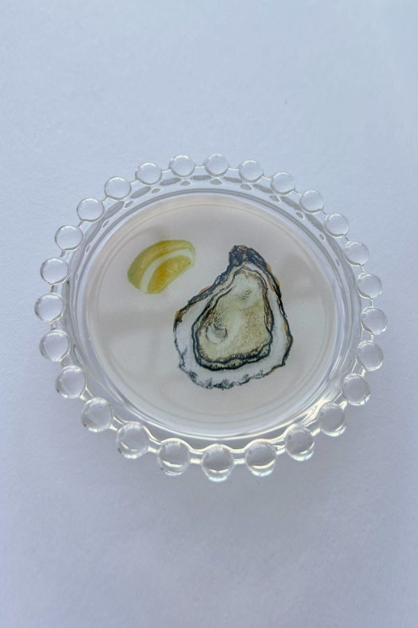 Wear Your Snacks Oyster & Lemon Trinket Dish