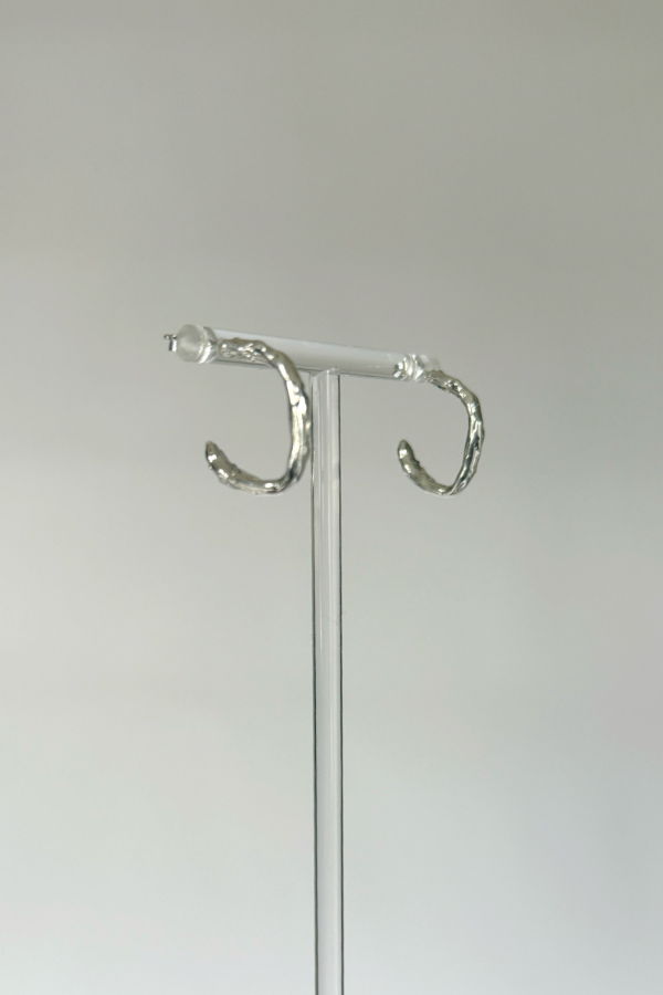 Swim To The Moon Aba Hoops Earrings