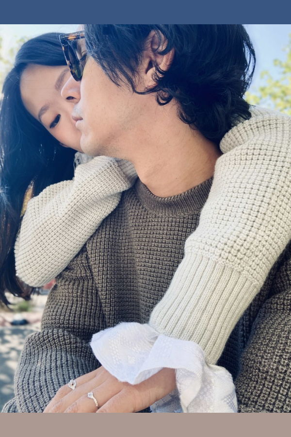 Yesaet Kassa waffle stitch crewneck sweater - Osprey/Coyote/Denim/Cobalt