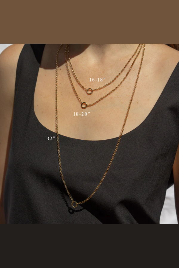 Thatch Vienna Charm Necklace 16-18 Inch - 14k Gold Plated