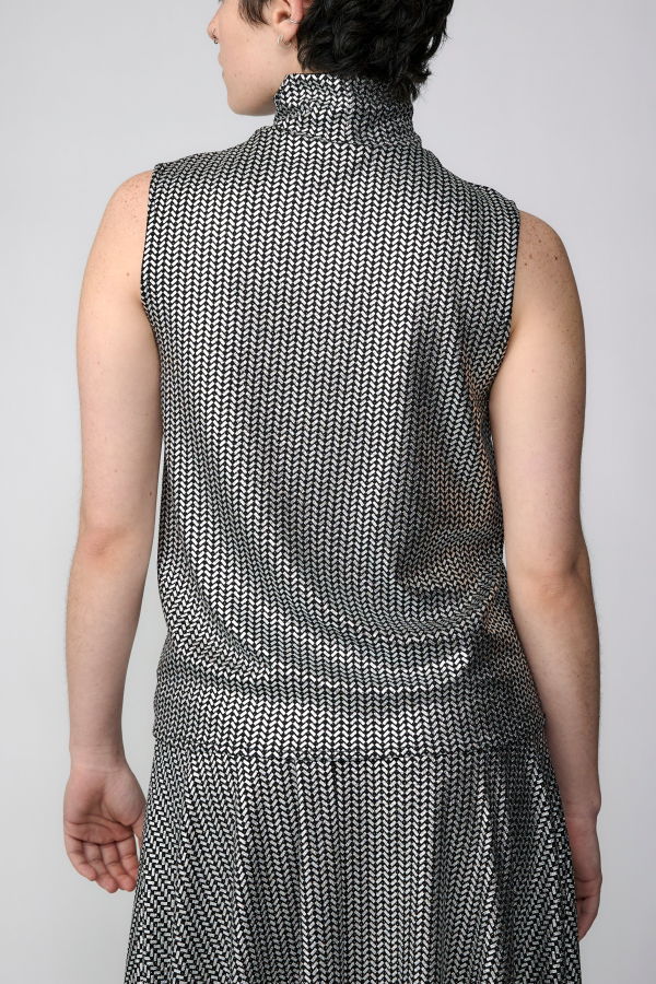 Meg Sleeveless Turtleneck Top