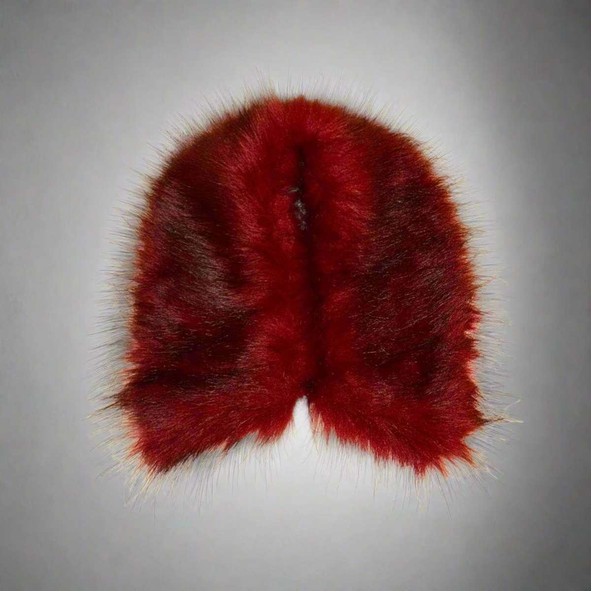 Lindsay Nicholas New York Red Faux Fur Collar - Image 1 of 4