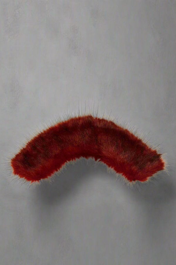 Lindsay Nicholas New York Red Faux Fur Collar