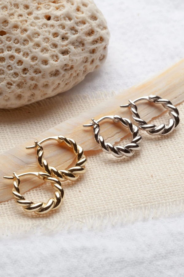 Lotus Jewelry Studio Ada Mini Hoop Earrings
