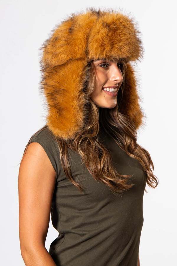 San Diego Hat Company Pazza Faux Fur Trapper Hat
