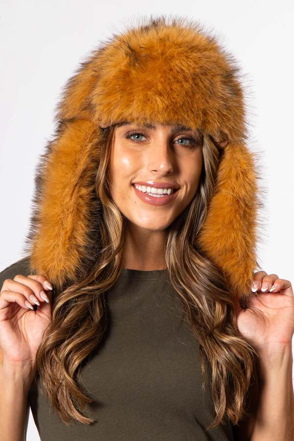 San Diego Hat Company Pazza Faux Fur Trapper Hat