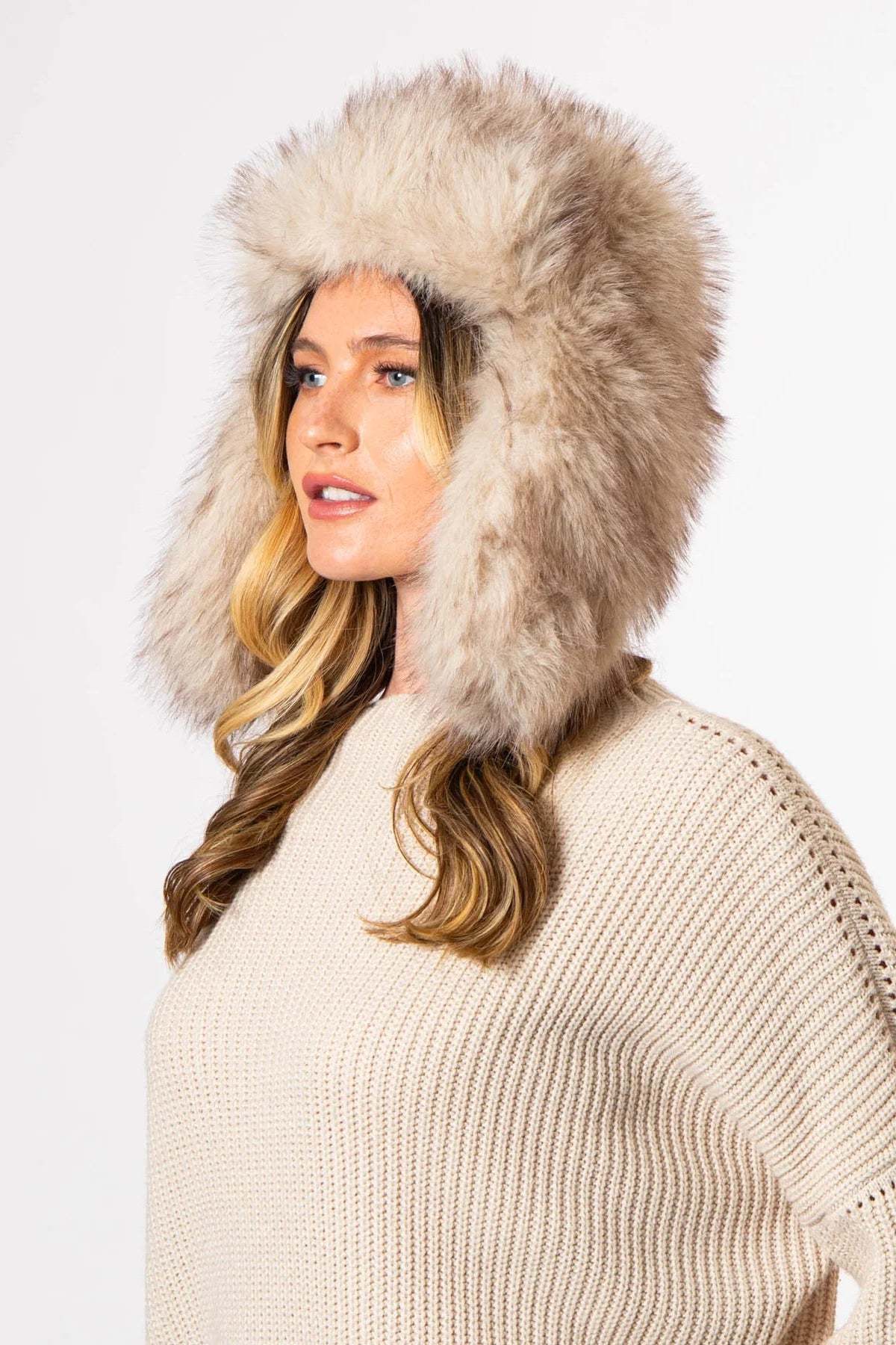 San Diego Hat Company Pazza Faux Fur Trapper Hat - Image 9 of 12