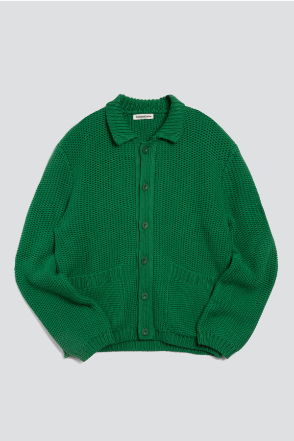 YMC Green Baker Cardigan