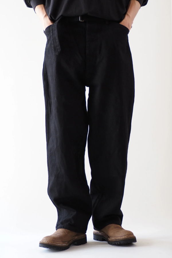 COMOLI Denim Belted Pants