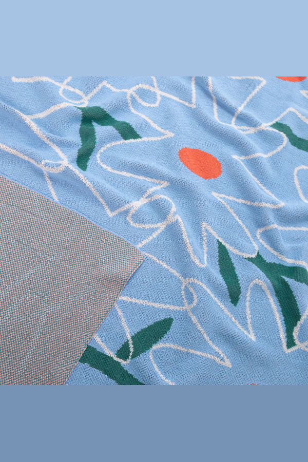 Slowdown Studio Bloom Knit Blanket