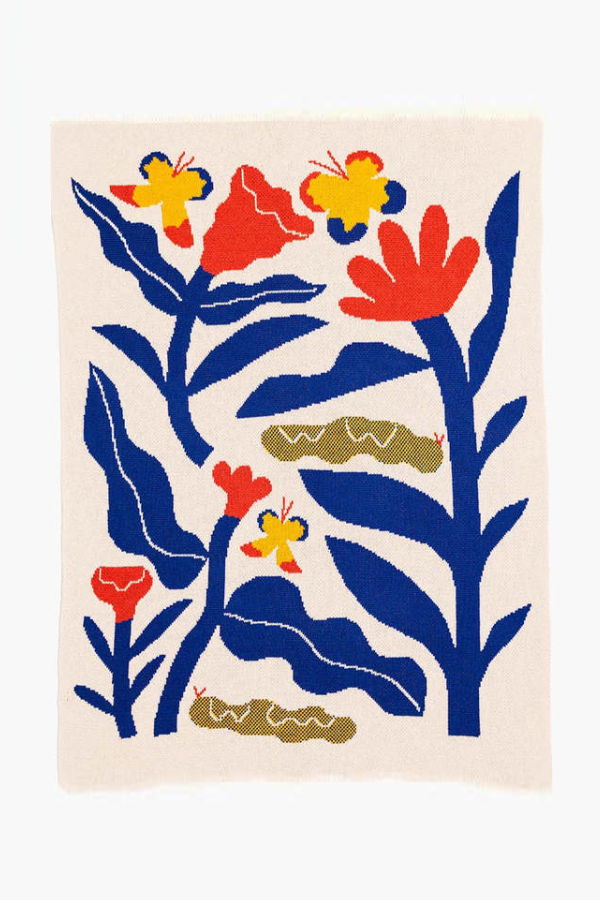 SLOWDOWN STUDIO Papillons Mini Blanket