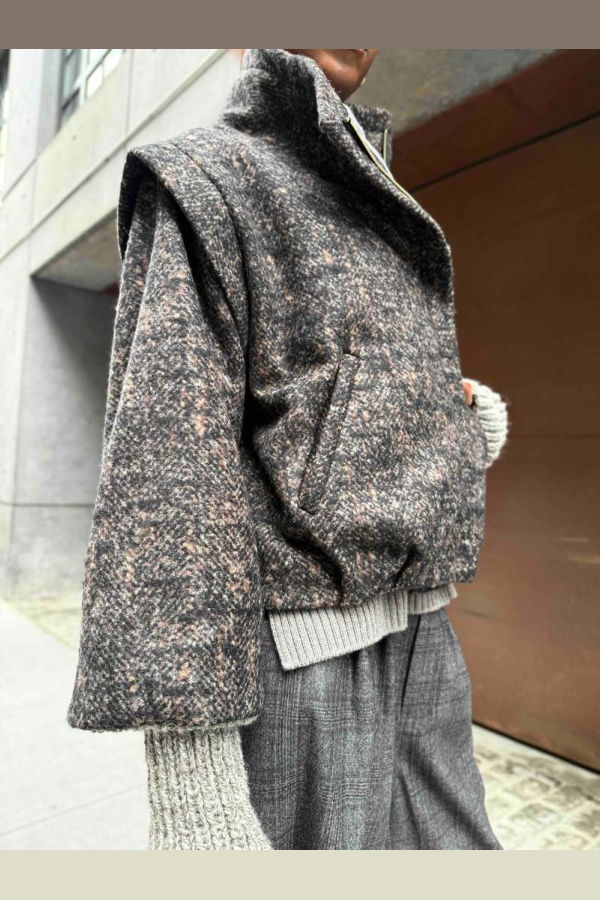 Yesaet Kidist Bomber Jacket - Black