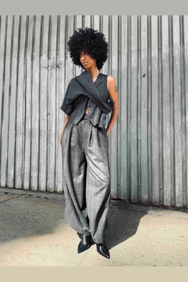 Yesaet Merkeb Plaid Pant