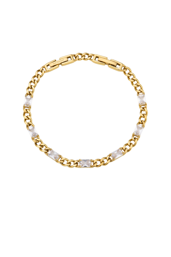 Hey Harper Allegra Clear & Gold Bracelet
