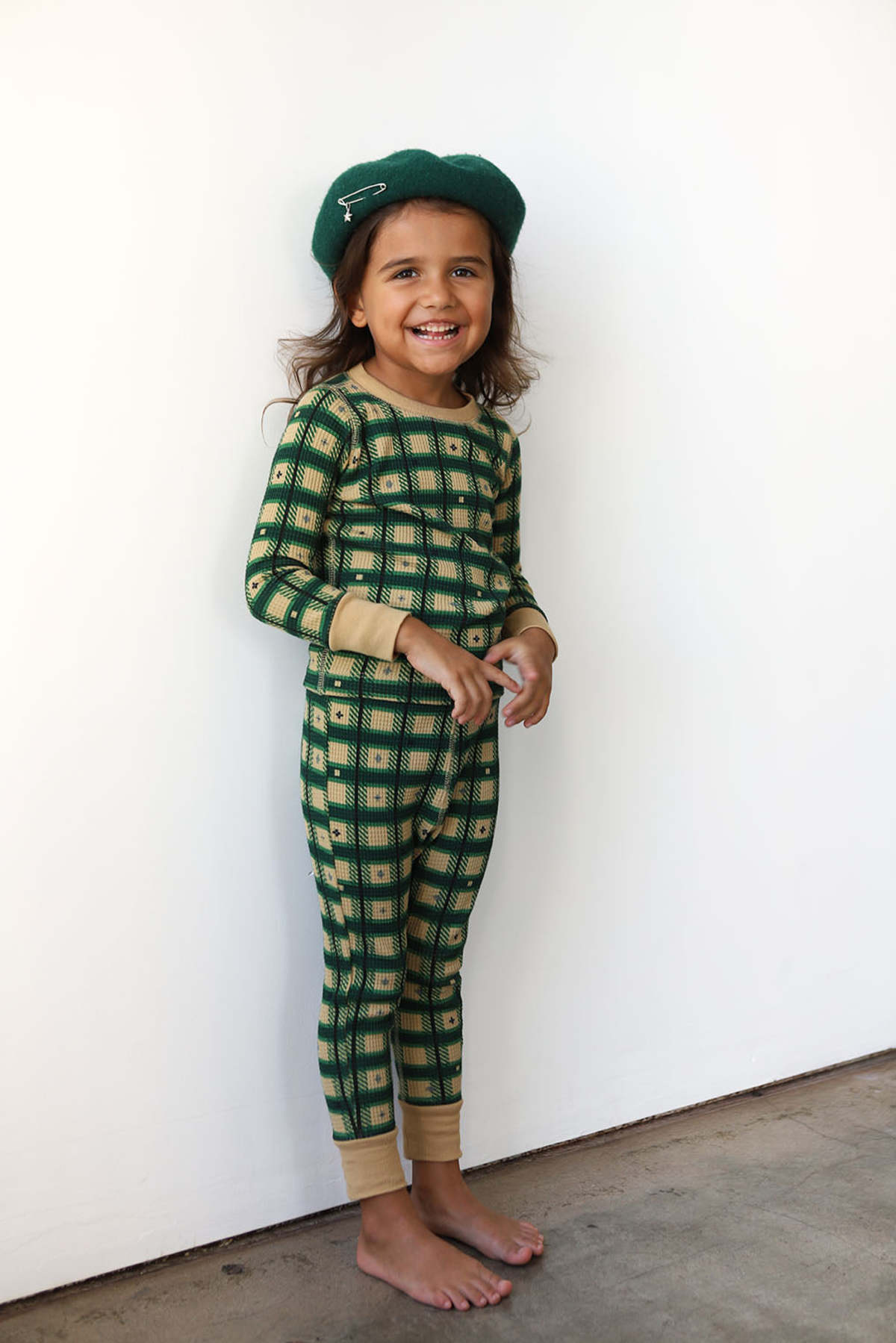 KIDS Noble Waffle 2-Piece Set - Plaid - Image 2 of 4