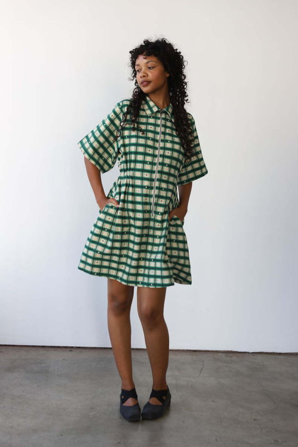 Noble Utility Dress - Plaid
