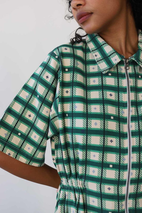 Noble Utility Dress - Plaid