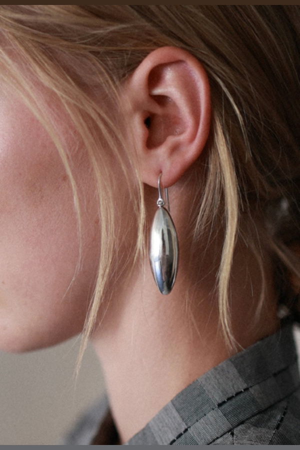 Annika Inez Large Ellipse Earrings