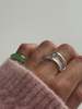seree Cove White Jade Stone Sculpted Ring - Thumbnail 2