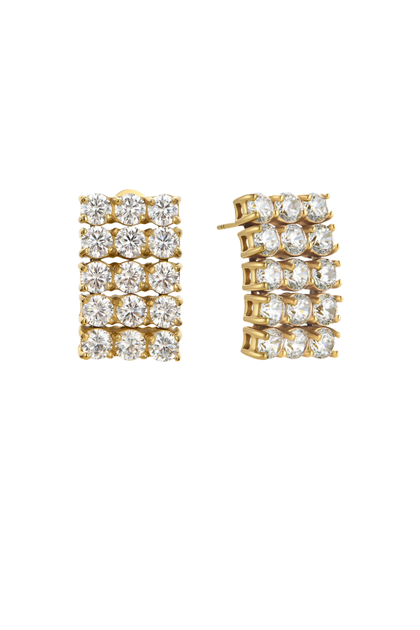 Hey Harper Aurea Rectangle Stud Earrings