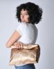 Zilla XL Metallic Foil Lunch Bag - Rose Gold - Thumbnail 3