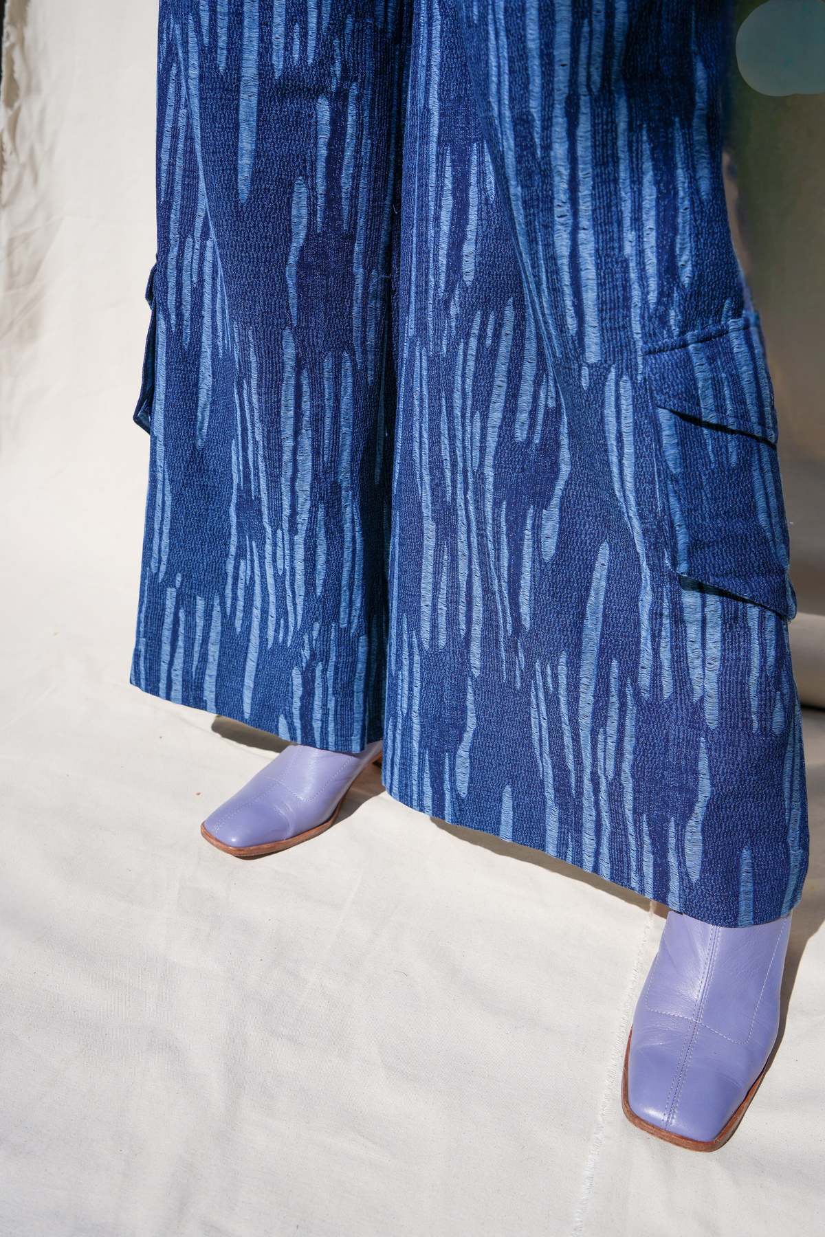 abacaxi Wide-Leg Pant - Colorblock Indigo - Image 2 of 6