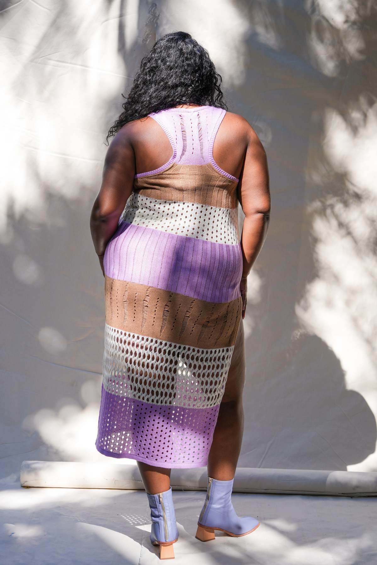 Abacaxi Racerback Crochet Dress - Multi Stripe - Image 4 of 9
