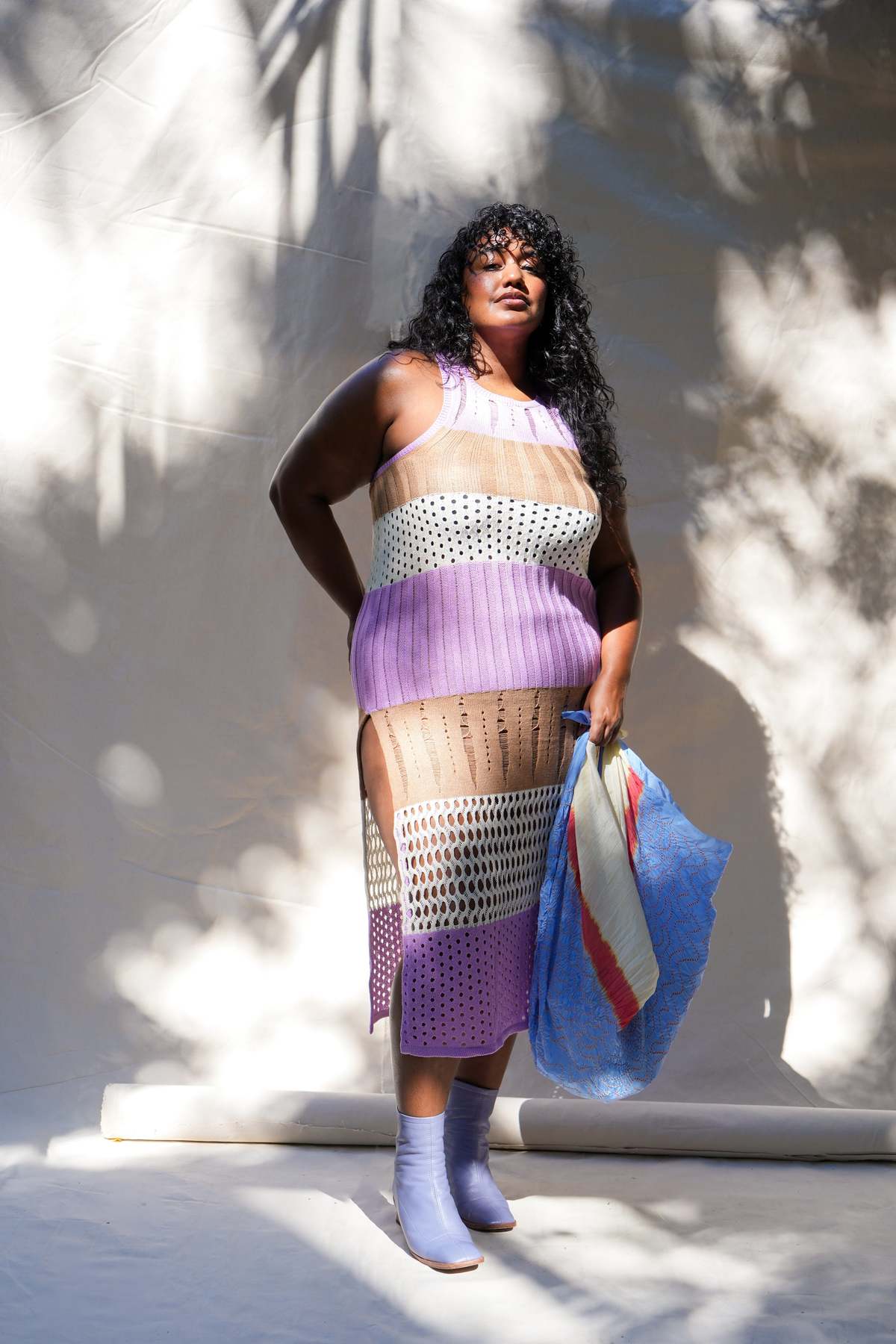 Abacaxi Racerback Crochet Dress - Multi Stripe - Image 5 of 9