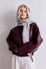 ARCTIC FOX & CO. Blizzard Grey Alpaca Hooded Scarf - Thumbnail 3