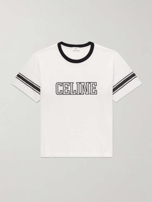 Celine T-Shirt - Washed White Black