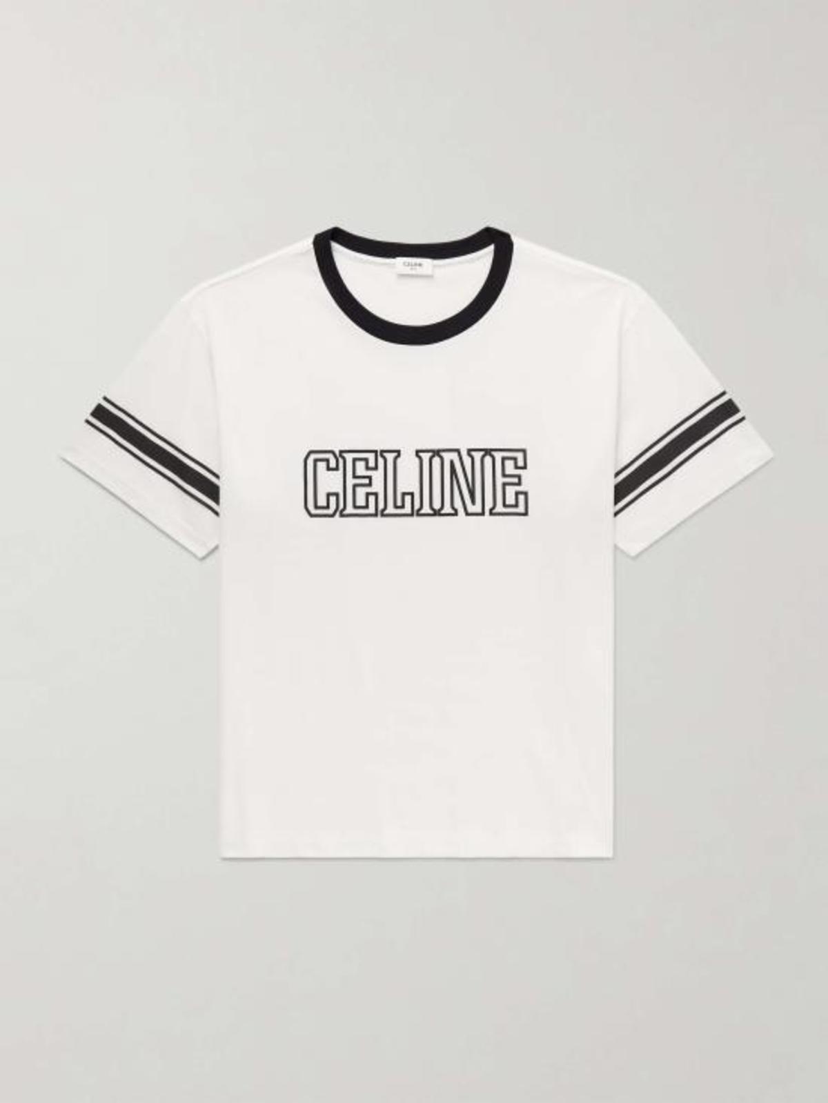 Celine T-Shirt - Washed White Black - Image 1 of 1