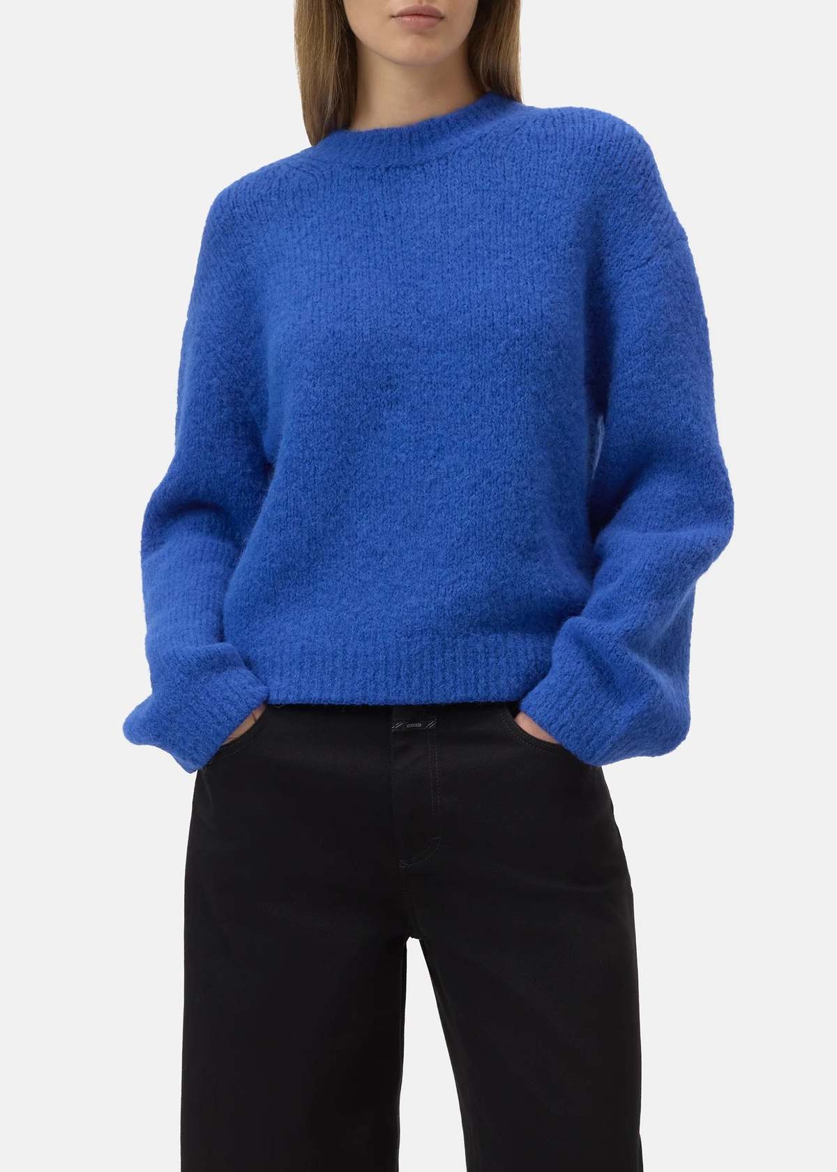 Closed Crew Neck Sweater - Blue - Image 2 of 8