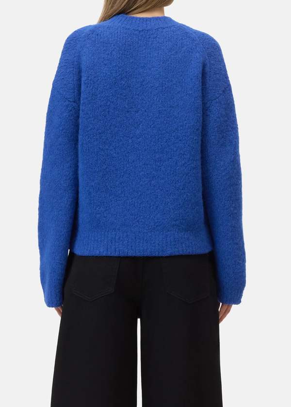 Closed Crew Neck Sweater - Blue