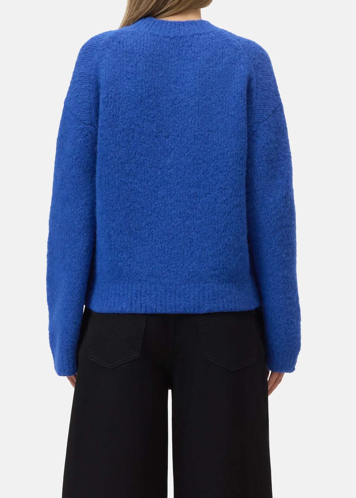 Closed Crew Neck Sweater - Blue - Image 5 of 8