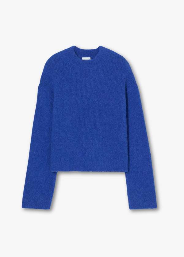 Closed Crew Neck Sweater - Blue