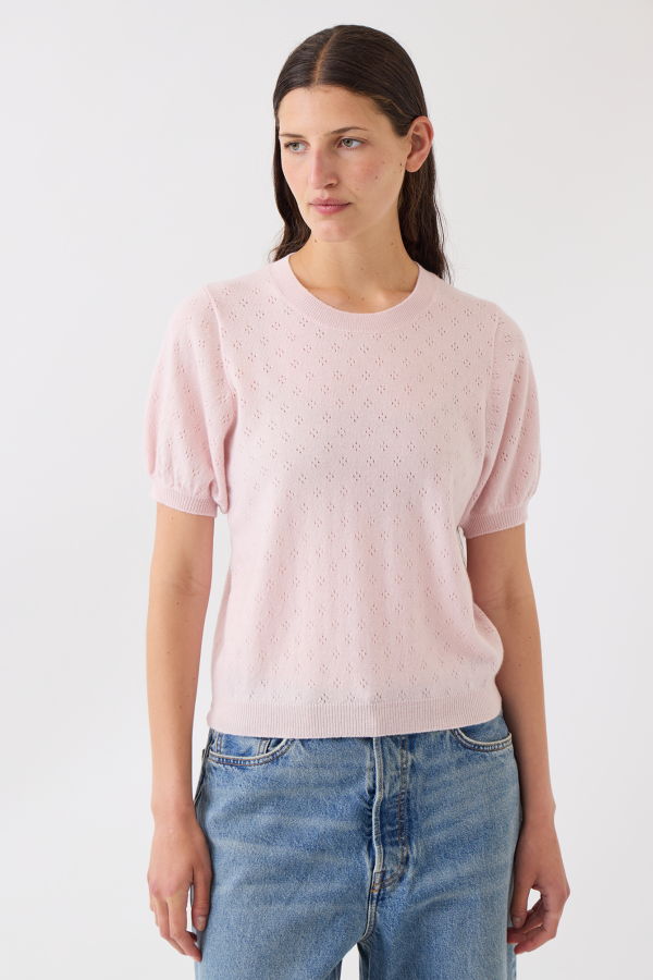 DEMYLEE Isabel Pointelle Cashmere Top